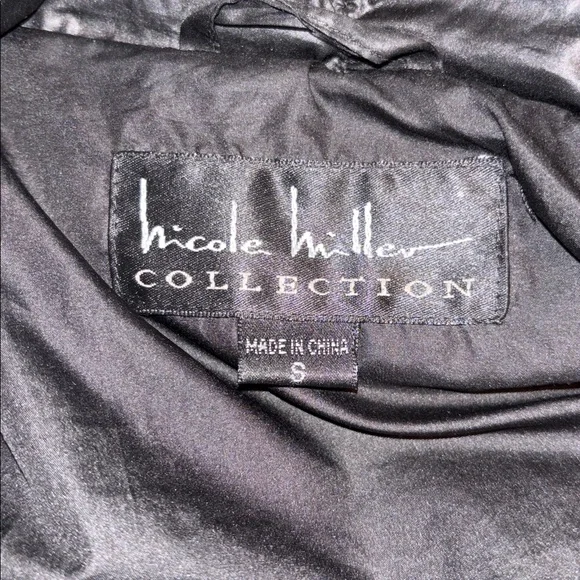 Nicole Miller Black Quilted Jacket size S - Picture 5 of 6